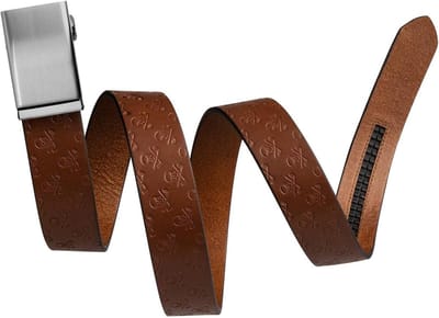 Herengevouwen Riem - Automatische Riem - Dagelijks Gebruik - Geen Gaten - 40mm - Bruin