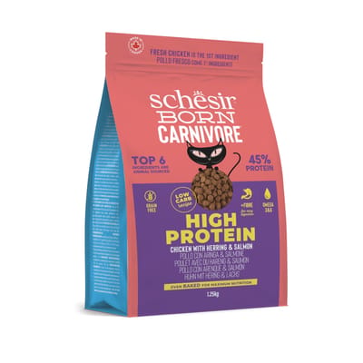 Schesir Born Carnivore Adult Graanvrij Kattenvoer Kip & Haring 1,25 gram - Kat