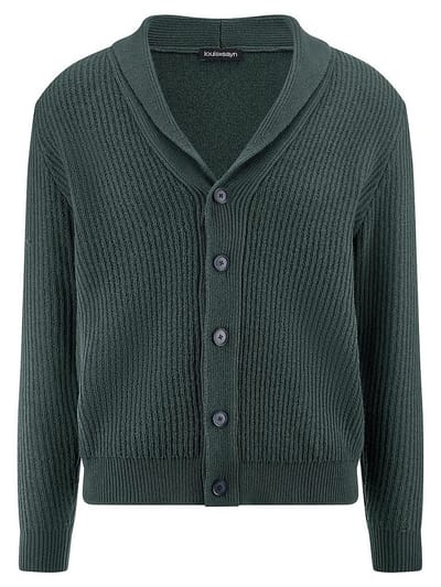 Vest sjaalkraag Van Louis Sayn groen