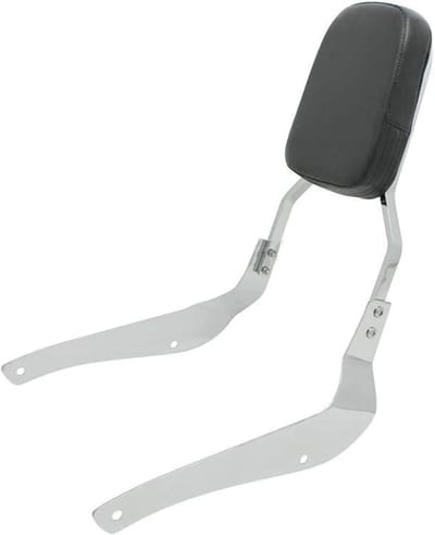 Passagierskussen Rugleuning - Motorfiets Rugsteun - Comfortabel Rijden - Afneembare Sissybar - N.v.t. - Zilver