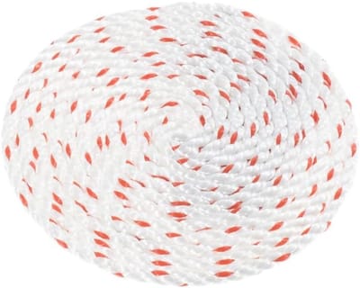 Gedraaid Touw - Polyester Koord - Veelzijdig Gebruik - Hoge Treksterkte - Diverse Maten - Wit Rood