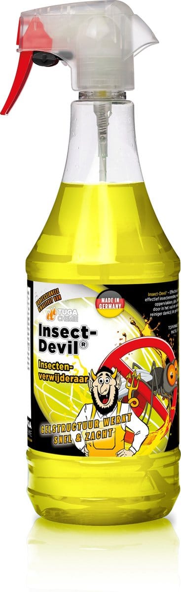 Tuga Chemie | Insecten Teufel | Spuitfles Insecten (Muggen, vliegen) verwijderaar | Exterior clean | Auto wassen | Reiniger auto | Cleaner | Spray | Auto wassen | Bug remover | Car cleaning