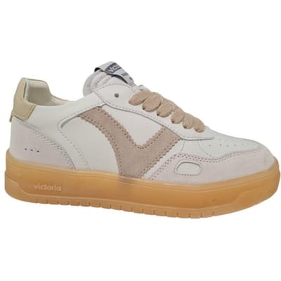 VICTORIA Platino Leren Dames Sneakers - Platino - 37