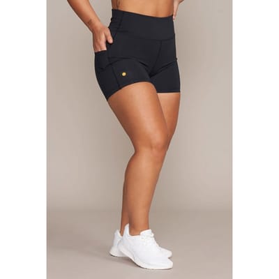 Gold's Gym Jane - Women's High Waist Shorty Black Größe: XS | Kurze Sporthosen Outlet | Damen | Schwarz