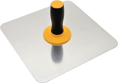 Mortelbak Aluminium - Plamuur Houder - Metselwerk Afwerking - Lichtgewicht Duurzaam - 30x30 cm - Zilver