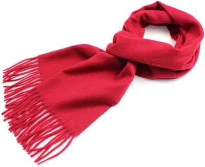 Mannen Winter Sjaal - Kasjmier Accessoire - Warm Blijven - Zacht Comfortabel - 180 cm - Rood