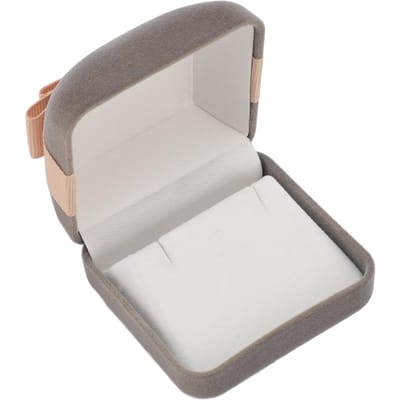 Fluwelen Sieraden Geschenkdoos Etui Krasbestendige Zachte Voering Elegante Fluwelen Sieraden Opbergdoos voor white