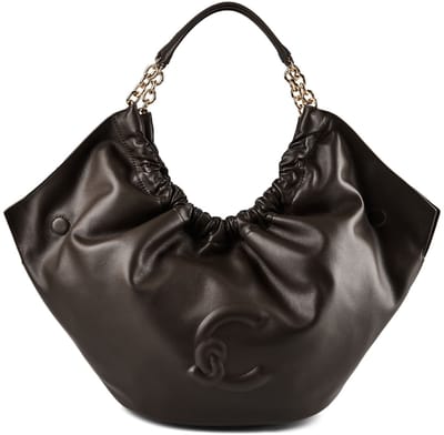 COCCINELLE Leren handtas schoudertas Smash Handbag Smooth Leather Fango donkergroen