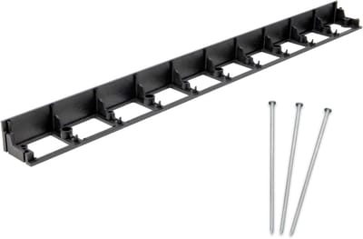 Gazonrand Set - Tuinafbakening - Tuin Structureren - Flexibel Robuust Materiaal - 100x58cm 10 Stuks - Zwart