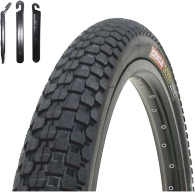 Fietsbanden Set - Banden Fiets - BMX Fietsen - Inclusief Bandenlichters - 20 x 2.35 Inch - Zwart