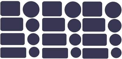 Dailygoody - Reparatiepatches - Zelfklevend - Waterdicht - Donkerblauw - Voor jassen en tassen - 24 stuks in verschillende maten
