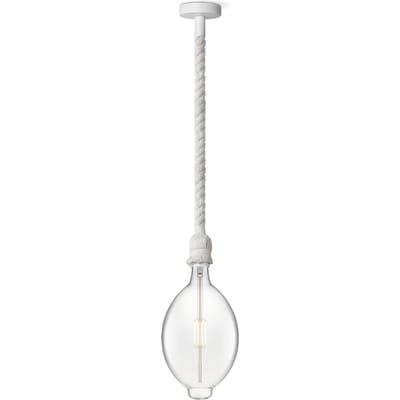 Home sweet home hanglamp Leonardo wit Oval - helder