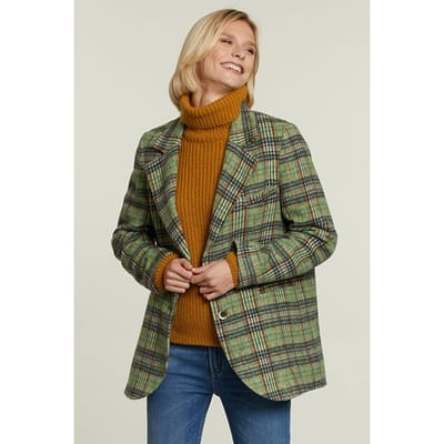 River Woods Multi Checked Blazer Size: 36 | Blazers Outlet | Dames |