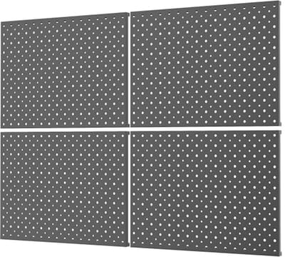 Metalen Pegboard Panelen 4-pack 12"x16" voor Garage en Tool Organizer