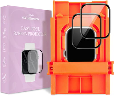 xoxo Wildhearts screenprotector geschikt voor Apple Watch 4 / 5 / 6 / SE - 40 mm - Gehard glas - Beschermglas - Duopack - Glasplaatje - Eenvoudig te installeren met easy tool - 2 stuks