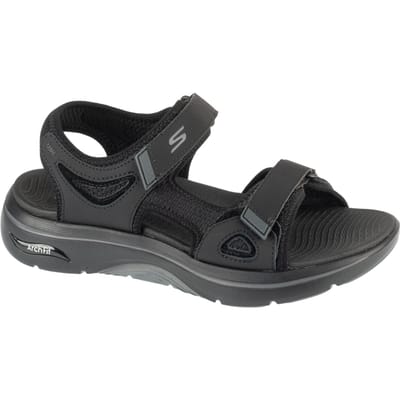 Skechers Go Walk Arch Fit 2.0 Sandaal - Capistrano, Heren zwarte Sandalen 47 zwart