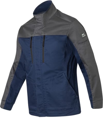 KUBLER REFORCE 12603342 Werkjas HEREN Veiligheidsjas Donkerblauw Donkergrijs - Stretch - Krasvrij - Industriewasbaar
