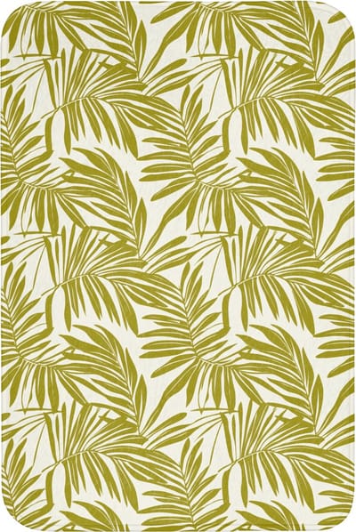 Badmat 60x90 cm - Antislip - Palmblad - Patroon - Groen - Badmatten voor badkamer - Badkamermat - Douchemat - Badkamer mat