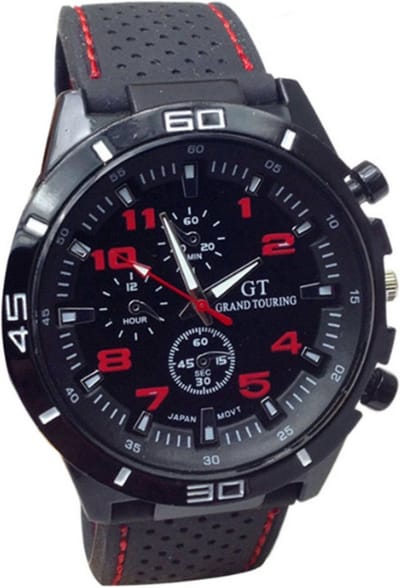 Hidzo Horloge My Watch ø 37 mm - Zwart - Kunstleer