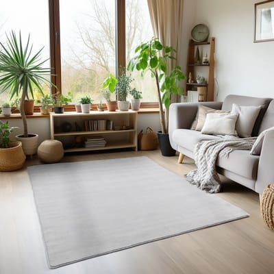 Binnenkleed, zilverkleurig, voor de woonkamer, duurzaam en slijtvast, geschikt voor dagelijks gebruik, modern design 120x170 cm