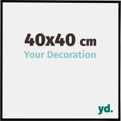 Your Decoration - Fotolijst 40x40 cm - Kunststof - Zwart Mat - Evry
