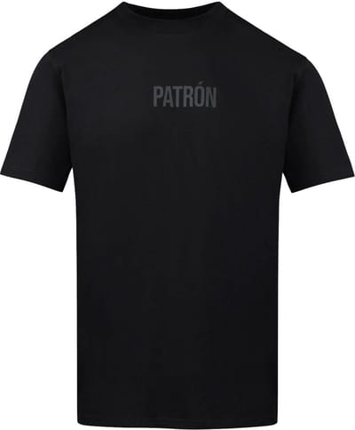 Patrón Wear - T-shirt - Oversized Brand T-shirt Black/Black - Maat XS