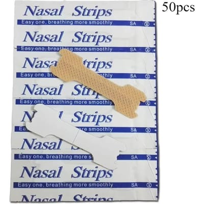 50 Pièces Bandelettes Nasales Breathe Right Stop Ronflement Bandelettes Anti-Ronflement Respiration Plus Facile Meilleure Santé 50pcs