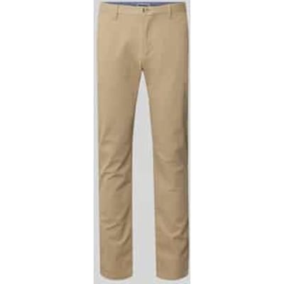 Nauwsluitende Chino met recht silhouet en middelhoge taille