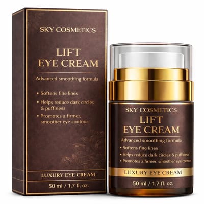 Botox oogcrème met Lifting Effect – Vermindert Donkere Kringen & Zichtbare Lijntjes – met Cafeïne, Collageen & Retinol – botox effect - 50 ml – Sky Cosmetics