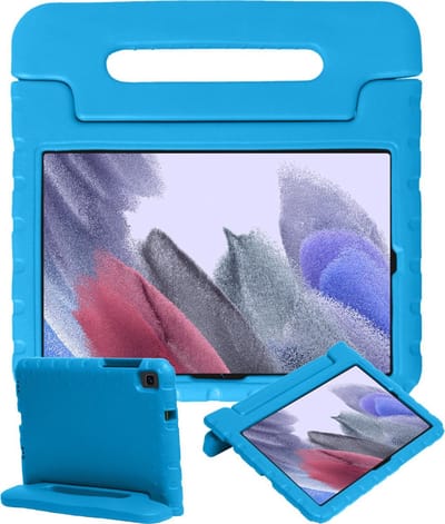 Hoesje - Geschikt voor Samsung Galaxy Tab A7 Lite - Kinderhoes Shockproof Bumper - Kidsproof Case - Tablethoes - Kinder Hoes Cover - Blauw