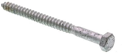 LAG schroef met hexkop 5/40, 6 x 10,2 cm, verzinkt staal - 50 stuks