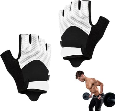 Trainingshandschoenen - Fitness handschoenen - Gewichtheffen - Volledige handpalmbescherming - Universele maat - Wit