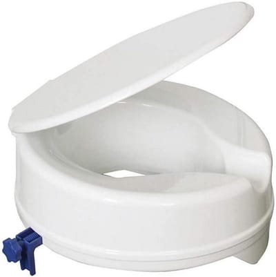Verhoogde toiletbril met deksel - Verhoging 10 cm