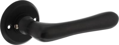 Intersteel Deurkruk Trento met ronde rozet ø50x5 mm mat zwart