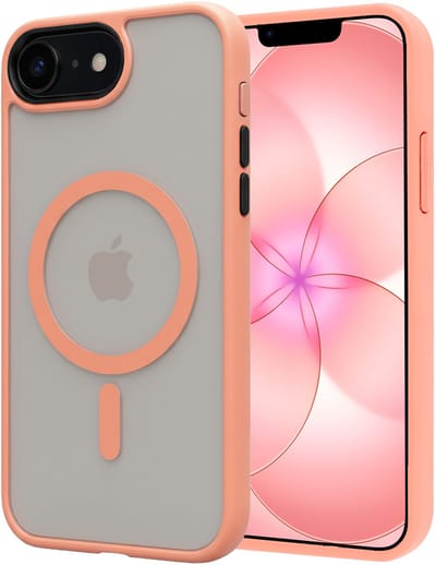 Hoesje - Geschikt voor Apple iPhone 17e - Magsafe Compatible - Sterk & Shockproof - Back Cover - Shock Proof Case - Telefoon Hoes Shockproof - Perzik