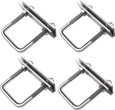 Dailygoods- U-beugel 80 mm - U-bout M8 - 4 stuks - roestvrij staal - sterk draagvermogen - corrosiebestendig