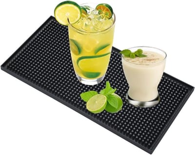 Grote Siliconen Afwasmat, 30 x 15 cm, Sneldrogende Antislip Mat voor Keuken, Bar en Café