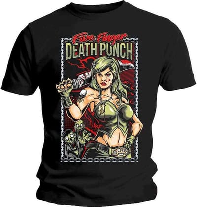 Five Finger Death Punch - Assassin Heren T-shirt - S - Zwart