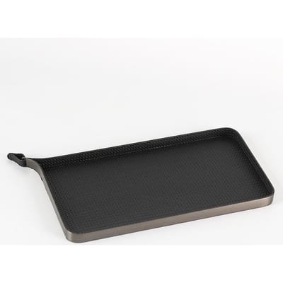 Plateau décoratif en cuir italien léger et luxueux, modèle de maison, bureau de vente, plateau de rangement rectangulaire irrégulier et créatif
