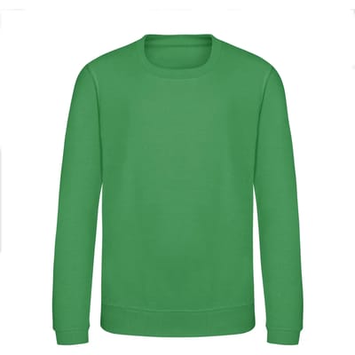 Just Hoods - AWDis Sweat Kinder - Kelly Green maat 9/11 (L)