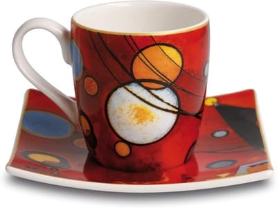 Espressokop - Koffiekopje Kunst - Genieten van koffie - Artistiek design - 105 cm - Meerkleurig