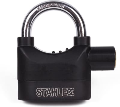 Stahlex Alarm Hangslot - Trilgevoelige Sensor - 110db Sirene - 65 mm - Corrosiebestendig