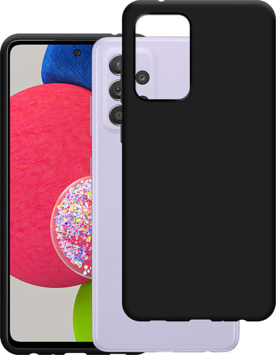 Just in Case hoesje geschikt voor Samsung Galaxy A52 (4G/5G) / A52s Hoesje Siliconen - Flexibele Case - Zwart