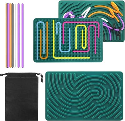 Sensory Board voor Kinderen, Tactiele Activiteiten met 20 Accessoires, Stressverlichting en Ontwikkeling van Zintuigen