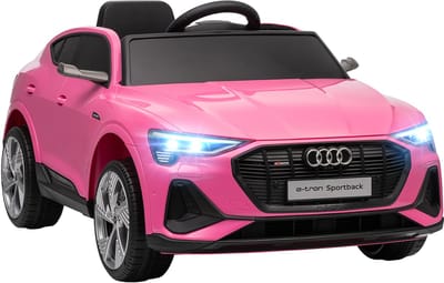 HOMCOM Elektrische kinderauto Kunststof, staal 108L x 60B x 47H cm Roze