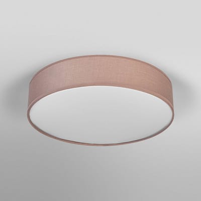 OSRAM ORBIS PARIS plafondlamp 480mm, bruin, 3xE27 fitting, kan worden uitgerust met slimme lamp, hoge kwaliteit, modern design, met stoffen kap, geschikt voor binnengebruik, rond, IP20