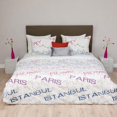 HNL Pure Cotton Dekbedovertrek City Talk - Litsjumeaux - 240x200/220 - Multi