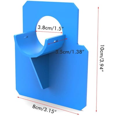 2 stuks zwembadbuishouders, zwembadslangsteunbeugels, slangklemmen en zwembadaccessoires blue