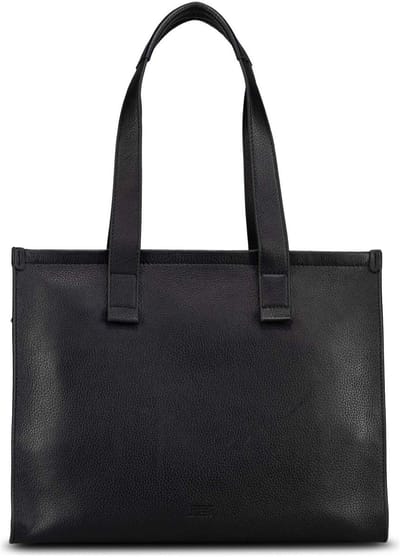 JOST Leren business tas shopper met laptopvak Vika Business Shopper Black zwart