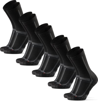DANISH ENDURANCE Gedempte Hardloopsokken Lange Afstanden - Korte Sokken - Unisex - 5 paar - 43-47